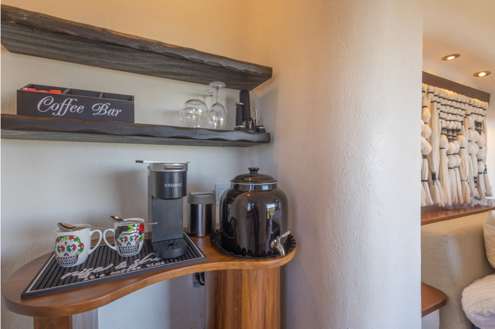 Coffee and Tea Station in bedroom 2