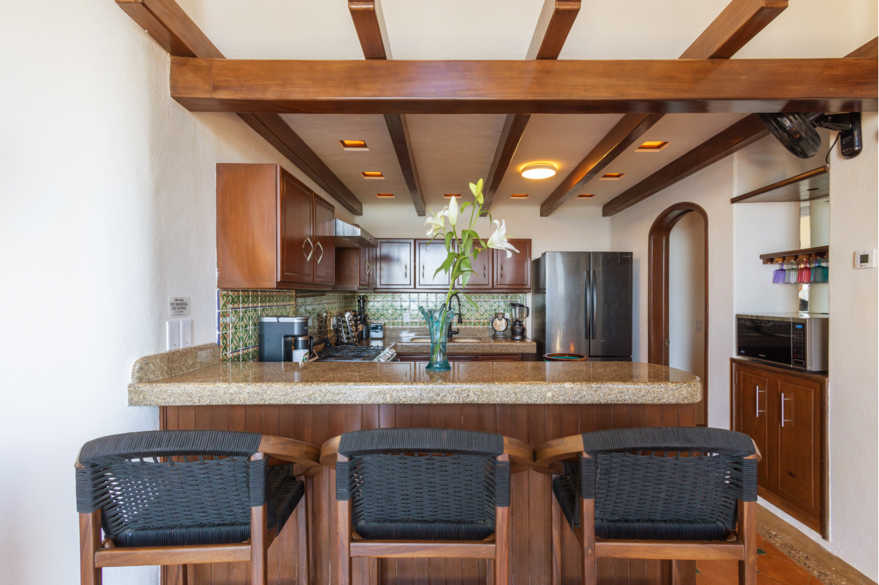Relaxing breakfast nook with ocean views, perfect for enjoying morning coffee